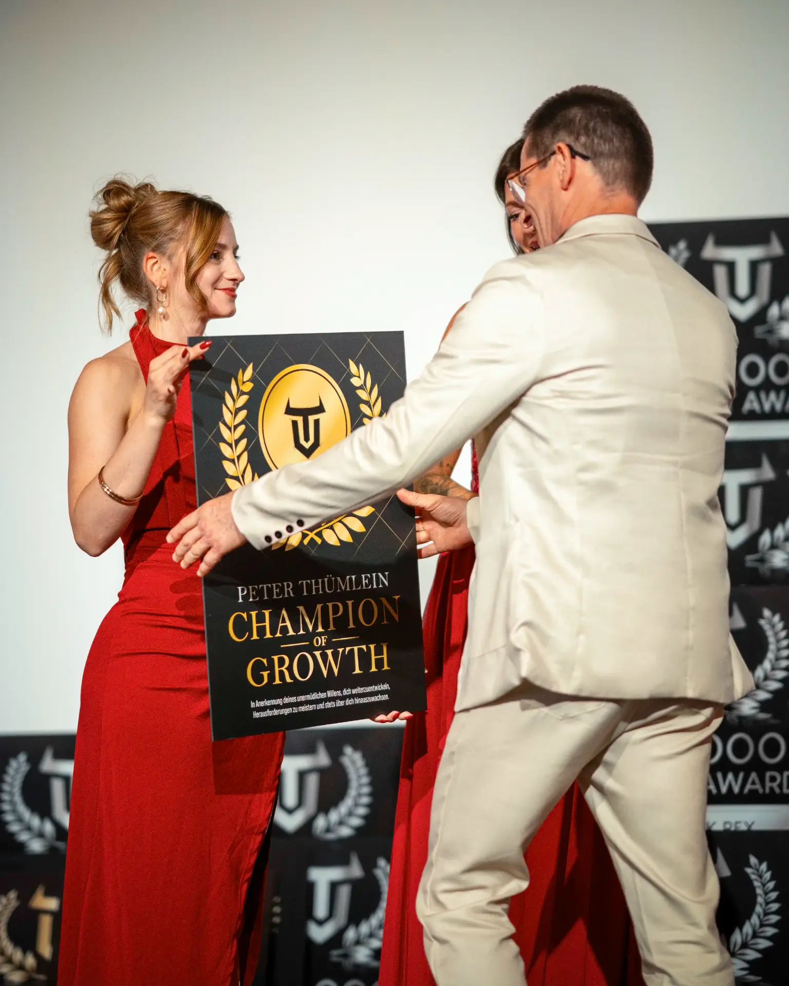 Champion of Growth Award auf der Bühne